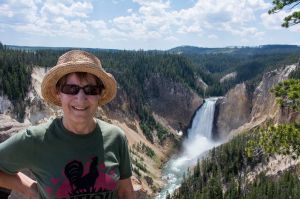 Sandra at Yellowstone Lower Falls