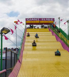 A giant slide at the Fair